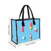 Cute Popsicle Printed Tote Bag Casual Large Capacity Handbag for Daily Shopping Outdoor Commute