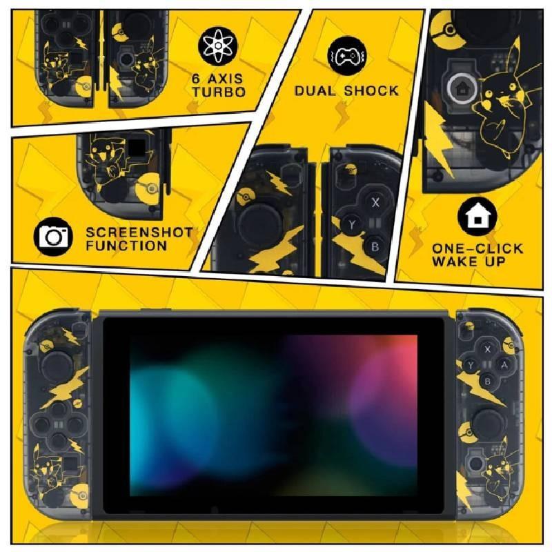 Colorful Rgb Light Switch Joycon Controller With Vibrant Vibration And Motion Sensitivity