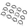 12pcs Zodiac Bracelet Multilayer Woven PU Leather Bracelet Decorative Lightweight Cuff Braided