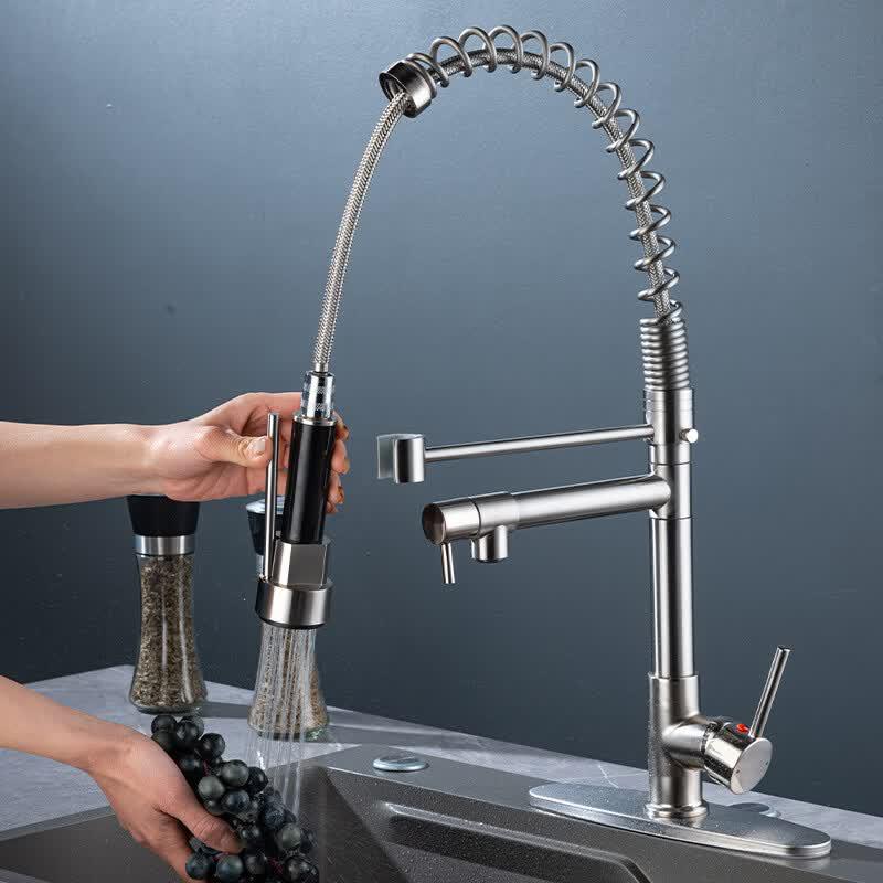 TLXT Kitchen Spring Pull-Out Faucet