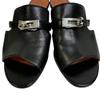 Hermes CM21107022009 Candy Goat Kelly Buckle Heeled Sandals Sandals Black Goat Women Used