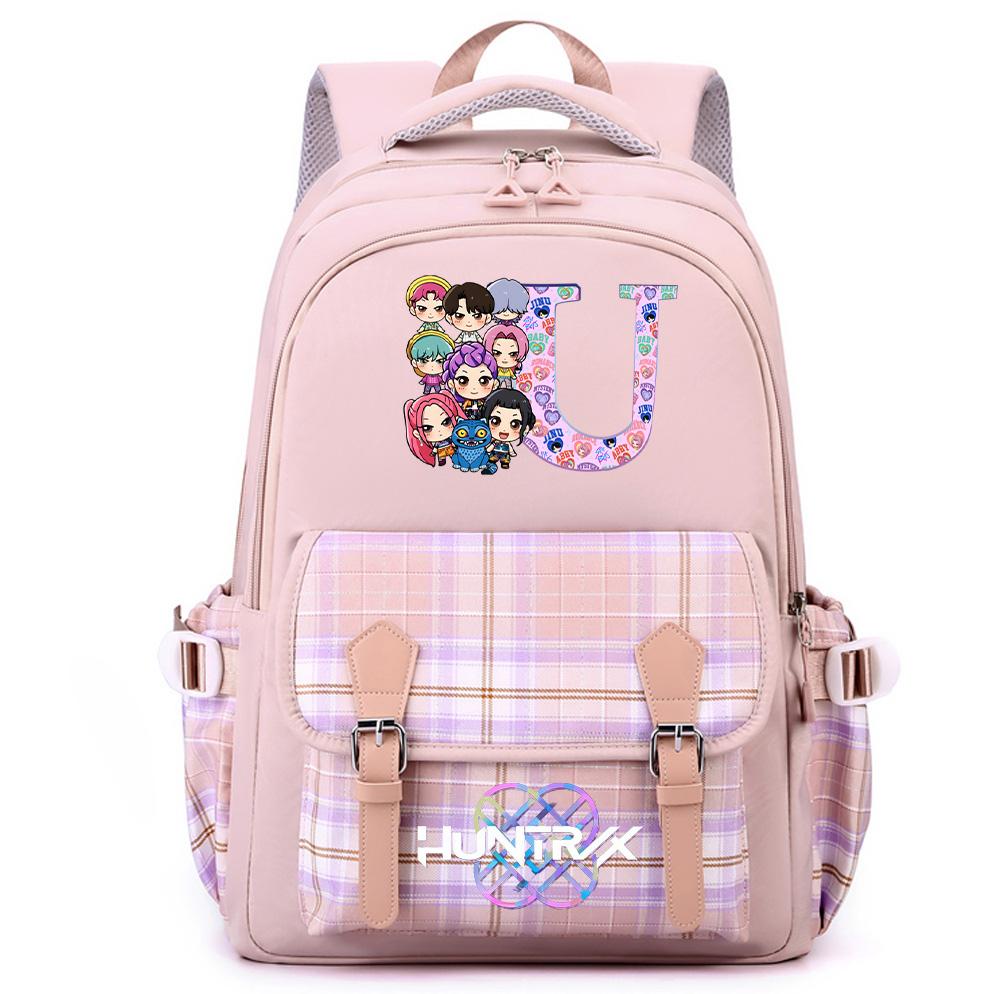 26 Liter Angielski K-Pop Nadrukowany Plecak o Dużej Pojemności dla Nastolatków Uczennic Uczniów Torba Szkolna Torba na Książki Damska Wodoodporna Torba Podróżna Mochila Prezent dla Dziecka