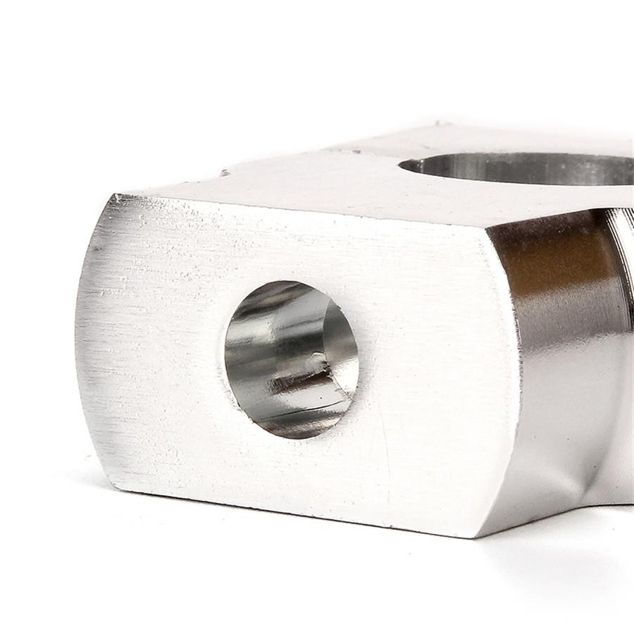 Universal 7/8" 22mm Silver Motorcycle HandleBar Mount Clamp Riser Aluminum Alloy CNC Handle Bar Risers Clamps For Yamaha Honda Kawasaki BMW