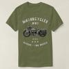 HD WLA WWII Classic Military Motorcycle T-Shirt 100% Cotton O-Neck Summer Short Sleeve Casual Mens T-shirt Size S-3XL