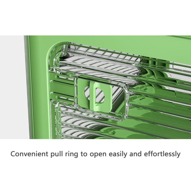 קופסת אחסון שקופה מפלסטיק עם חמש דלתות קופסת אחסון ספרים מתקפלת כדי לשים ספרים בגדי סטודנטים