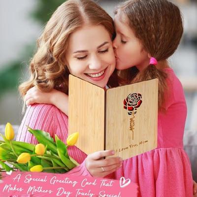 Efficient Wooden Celebration Card For Wedding Anniversaries Birthdays And Decorative Shelf Display