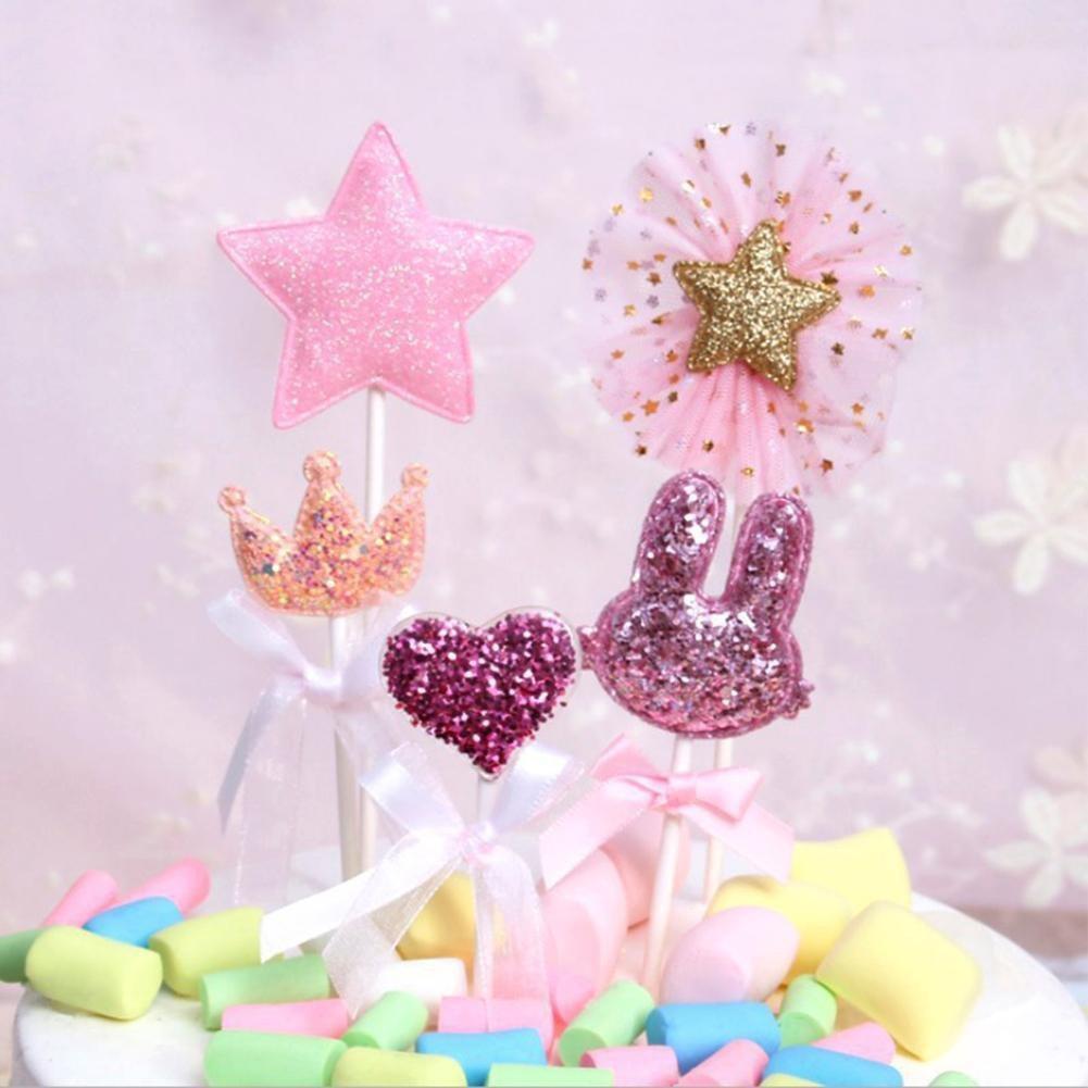 Cute Sweet Cake Flags Cake Decor Birthday Party Decoration Tool Happy Birthday Supplies