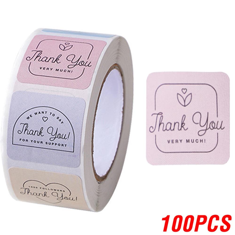 100-500Pcs High-Standard Thank Top-Grade You High-Standard Sticker High-Standard Round High-Standard Scrapbook First-Class Envelope Top-Grade