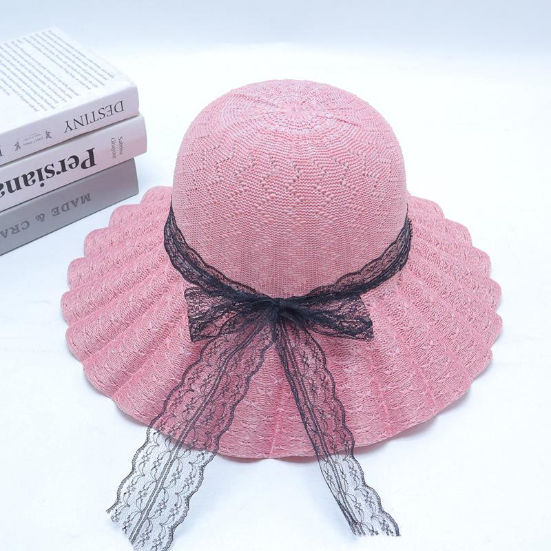 Straw Straw Hat Women's Big Eaves Beach Hat Summer Shading Sun Hat Outdoor Travel Seaside Spring and Autumn Versatile