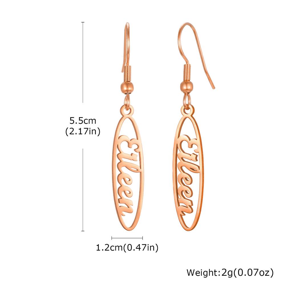Exquisite Customized Earrings for Women, Personalized Name Letter Jewelry, Birthday Anniversary Gift