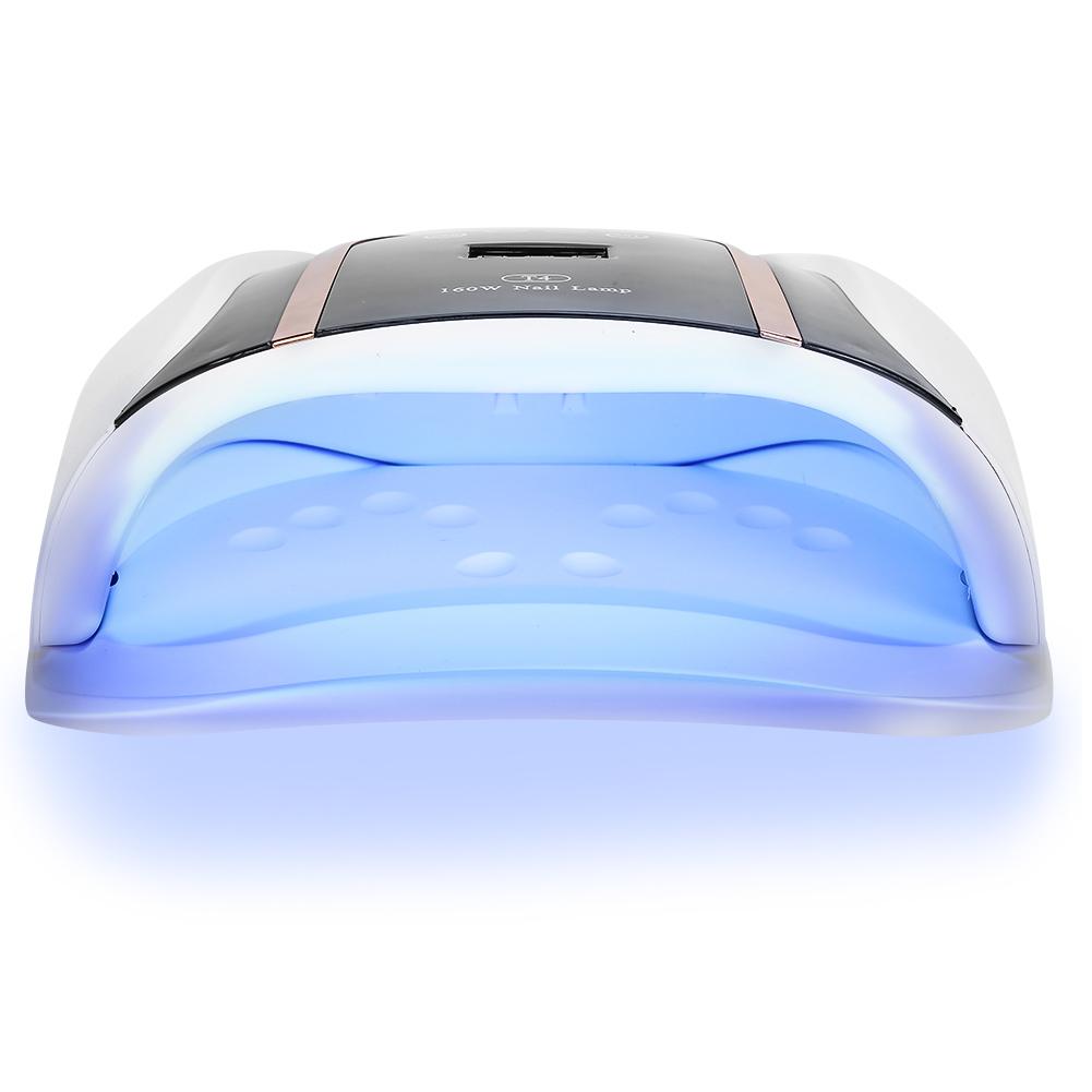 T4 160W 54pcs LED Nail Light Two Hands Nail Gel Curing Light Nail Polish Dryer LightUS Plug 110~240V