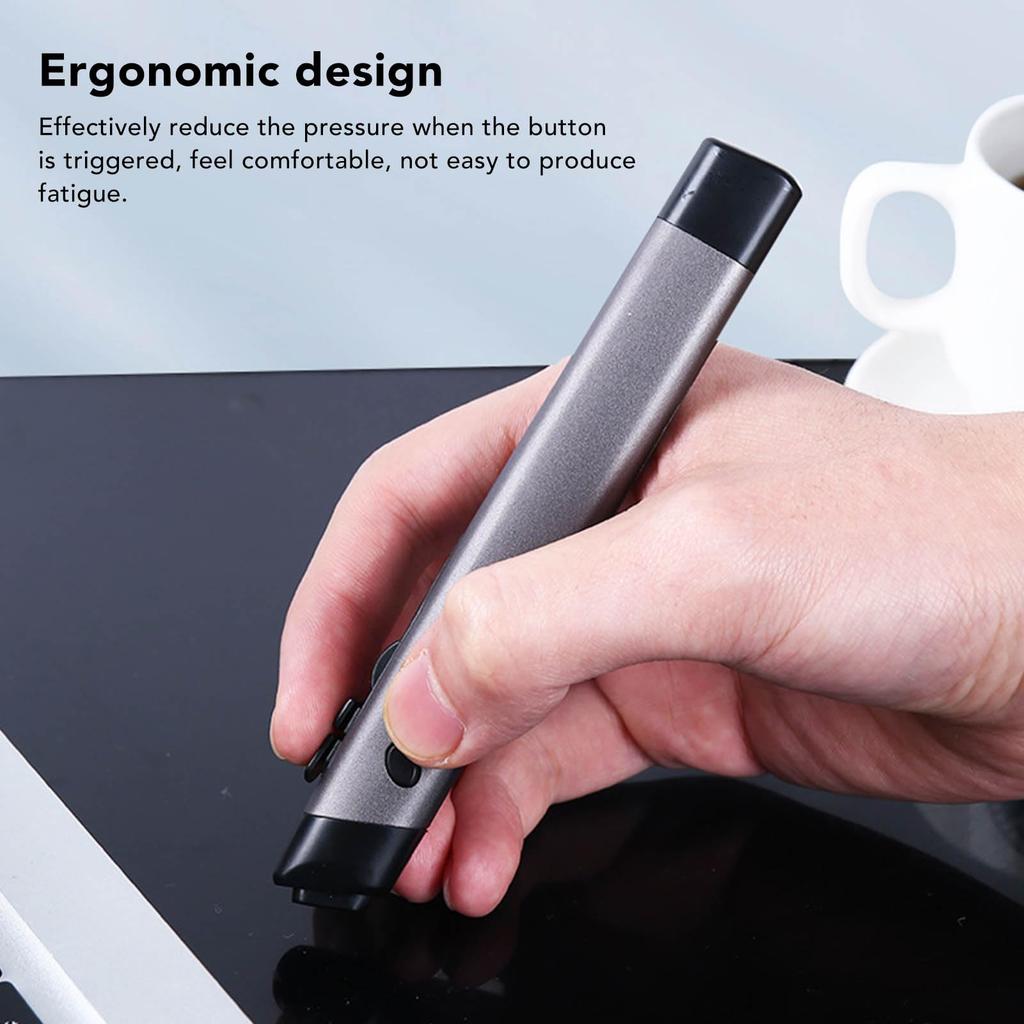 Optical Pen Mouse, 2.4Ghz Wireless Bluetooth Pocket Rechargeable Pen Mouse, 1200 DPI Handwriting Ergonomic Mouse for Laptop Android Tablet PC