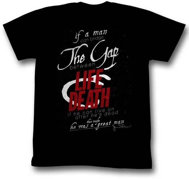 James Dean 1950 Icon The Gap Between Life Death Licensed Men T Shirt L