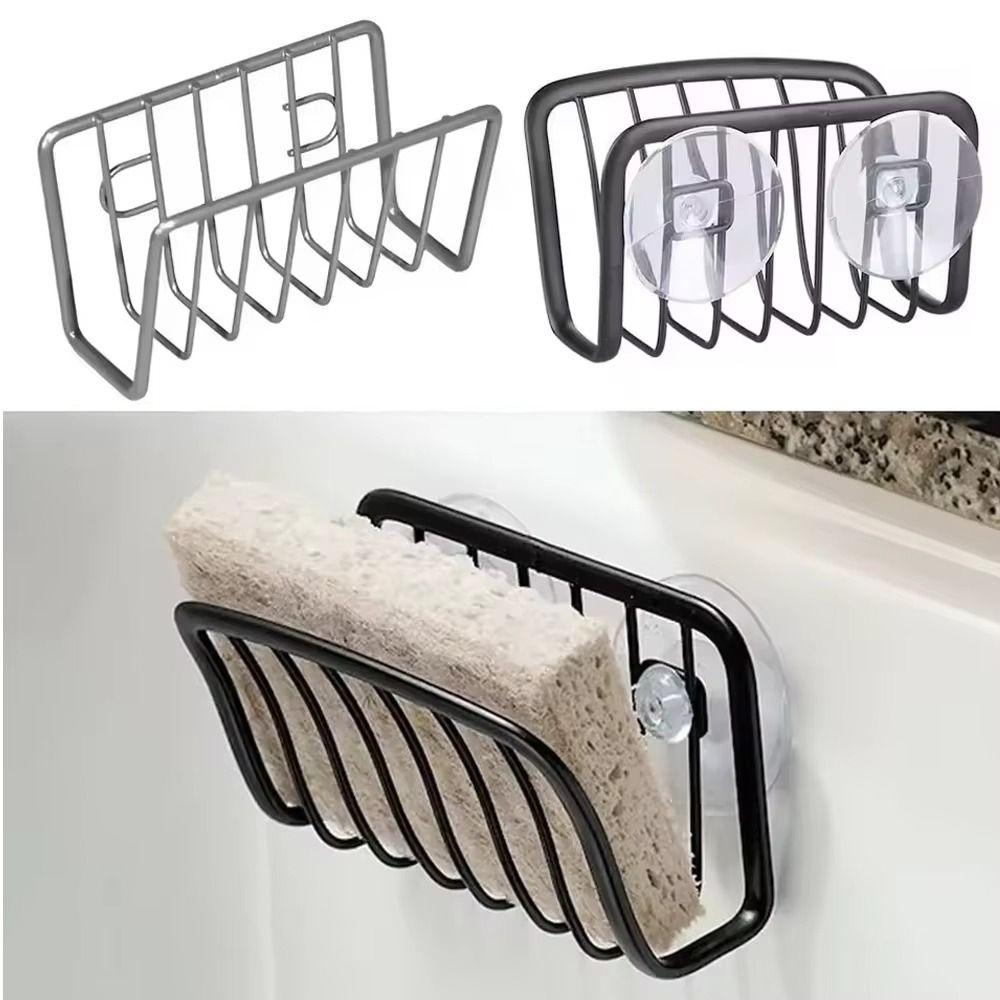 6 Colors Sink Shelving No-punch Sink Sponge Holder High quality Drain Storage Shelf  Kitchen