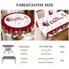 Christmas Tablecloth New Year 2026 Santa Claus Snowman Navidad Table Cover Christmas Party Table Decoration for Home 2026 Gifts