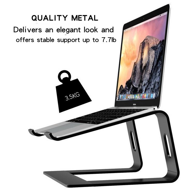 M-Shaped Laptop Cooling Stand with Desktop Riser