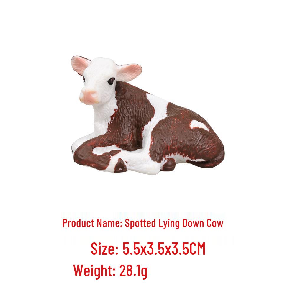 Farm Animal Figurine Set: Cow, Sheep, Chicken, Duck, Goose, Pig, Dog - Early Education Toy