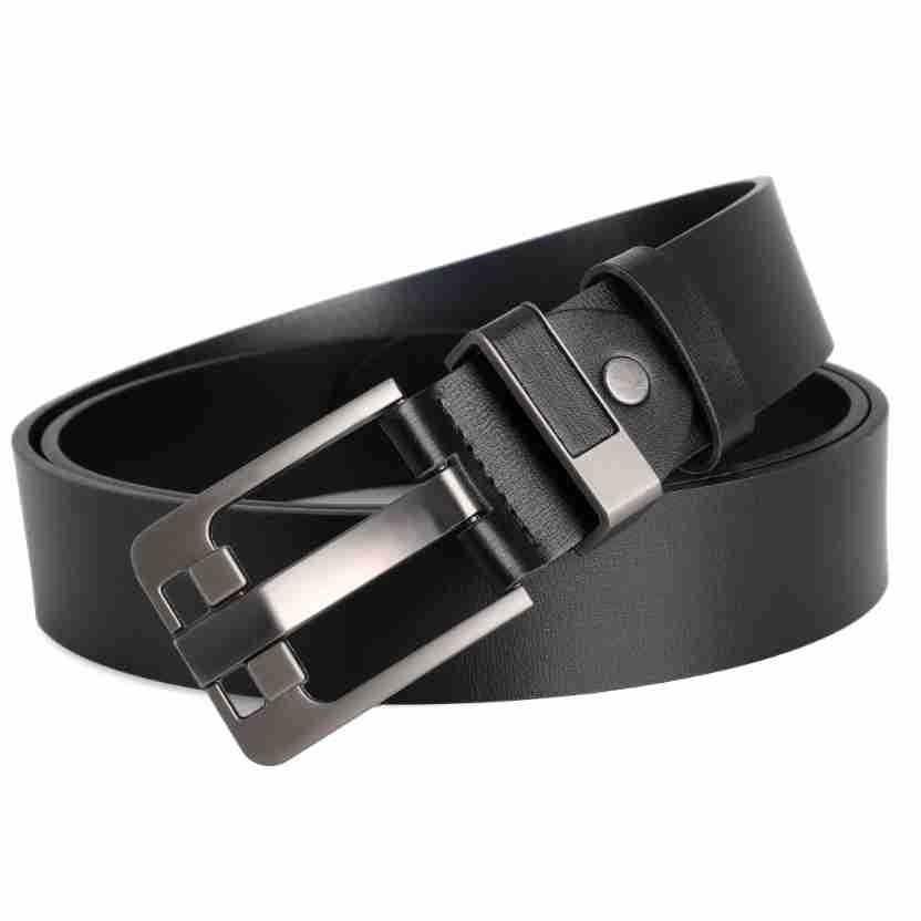 Men's vintage pin buckle belt, men's casual business simple PU leather, young and middle-aged fashionable versatile belt for men