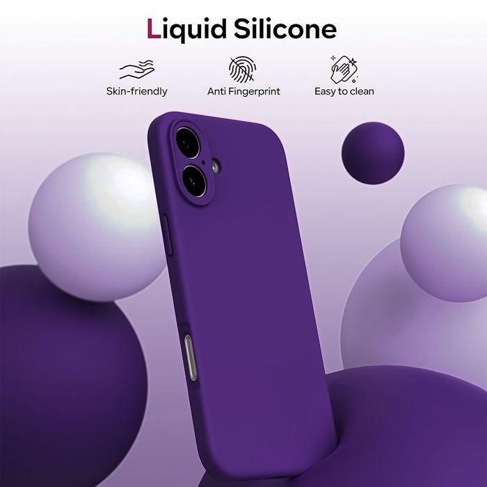 Coque de Protection - BOOLING - iPhone Air - Silicone Ultra Fine Léger - Violet Nuit - 2 Vitres