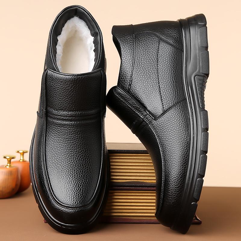Men ankle boots lace up Casual Shoes Outdoor plush warm snow Motorcycle Boots Fashion Casual Autumn Winter snow Boots for men