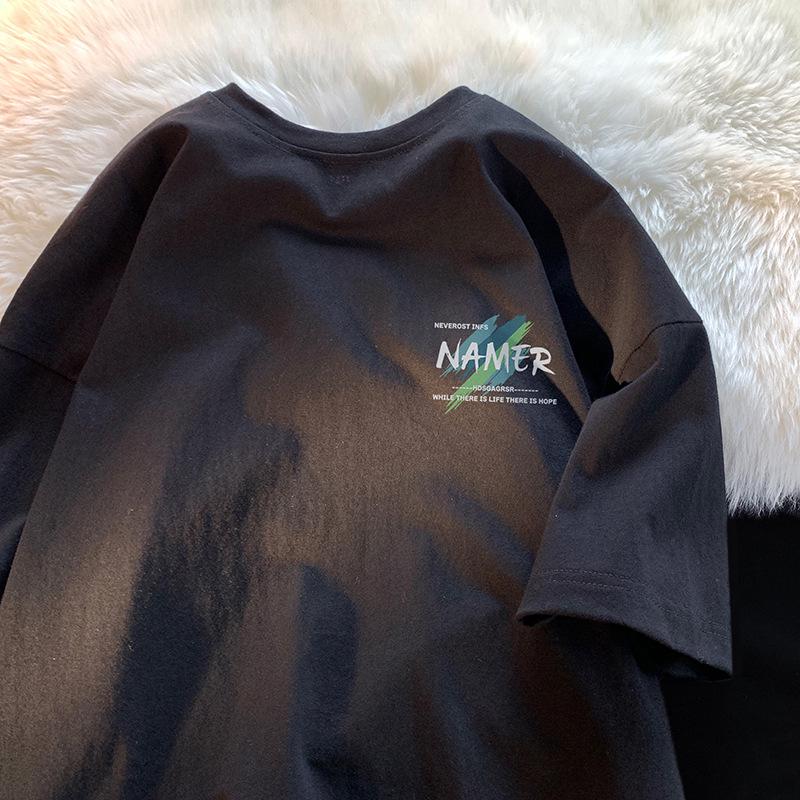 Men's Summer Heavy Cotton Retro T-Shirt - Short Sleeve, 200g, All-Match