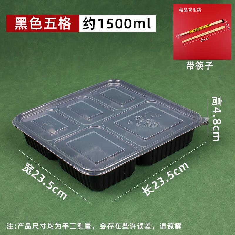 Disposable Microwavable Meal Prep Containers with Chopsticks