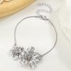 Fashionable and Simple Three-dimensional Flower Alloy Ankle Chain, Personalized and Versatile Pendant Ankle Chain
