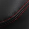 Black+Red Line Console Armrest Box Leather Cover Trim For Cadillac ATS 2013-