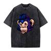 Illustration Graphics Vintage Washed T-Shirt Oversized Unisex Streetwear P1-18V