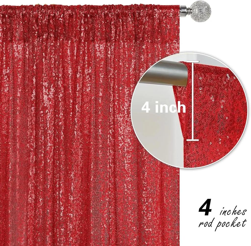1 Panel Gold Sequin Photo Backdrop Curtain Panels Stage For Shimmer Birthday Wedding Photograph Shower Decoration Backdrop Fabric