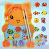 Game Fishing Fish Cat Eco Wood Two Rods Magnetic