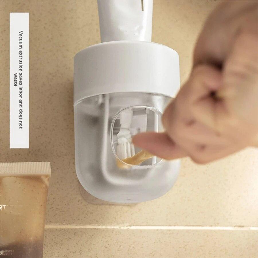 Zahnpastapresse, Wandmontage, kein Durchstoßen, quantitative Extrusion, arbeitssparend, abnehmbar, leicht zu reinigen