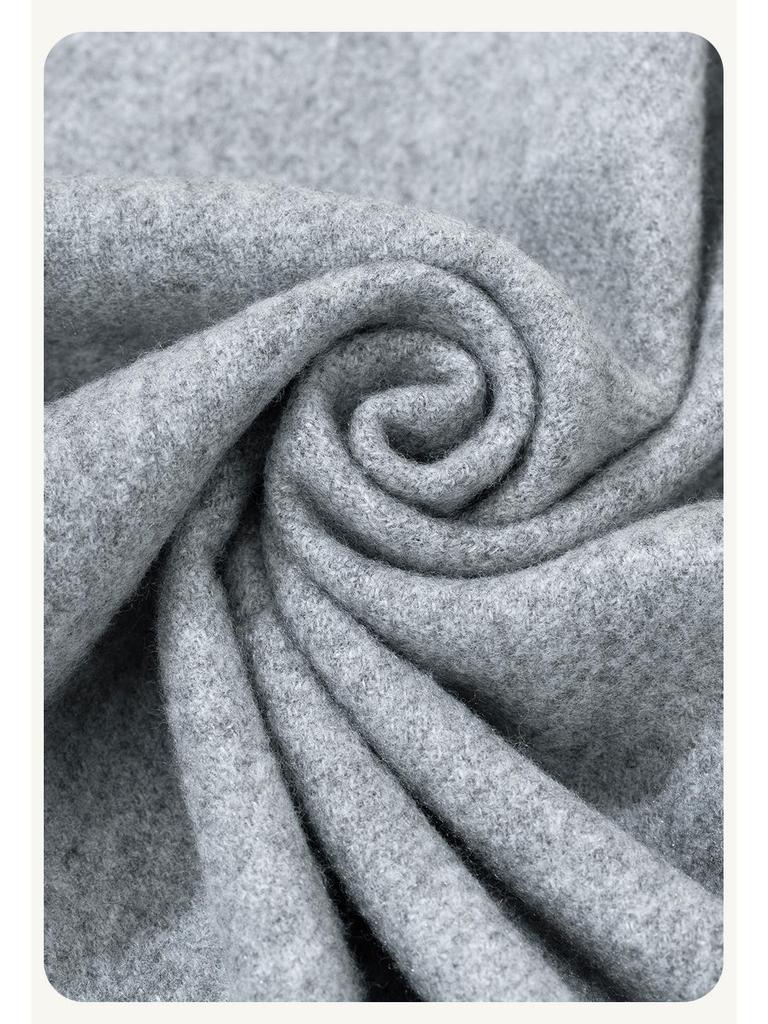 Universal Medium-Long Plaid Scarf: Stylish High-End Imitation Cashmere Neck Warmer for Men and Women