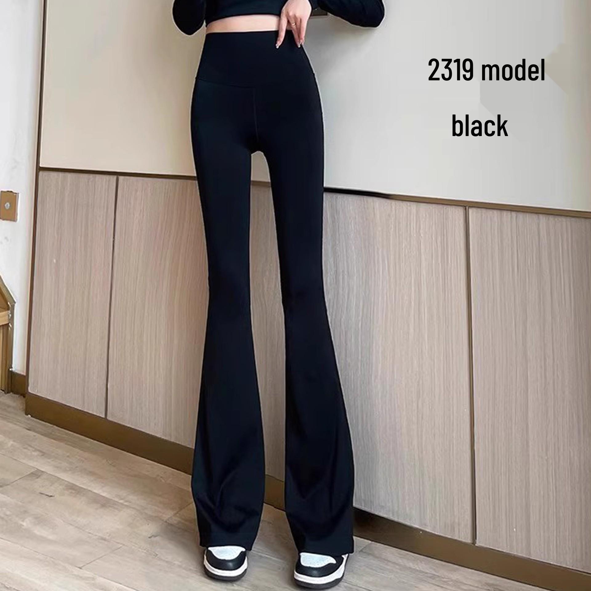 

Women s White Micro-Flare Shark Yoga Pants - Hip-Lifting, Slimming Spring Base Layer Pants XXL