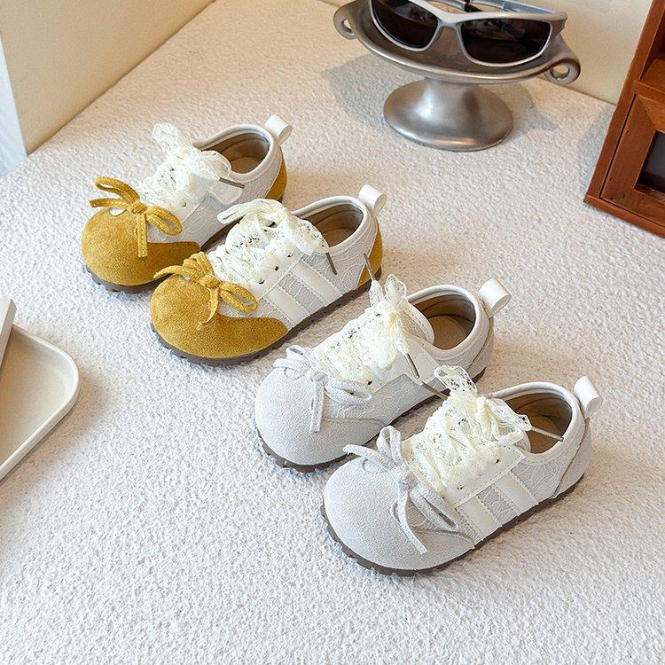 Girls shoes 2025 new children's autumn single shoes soft sole little girl German training shoes medium and large children's non-slip sports shoes