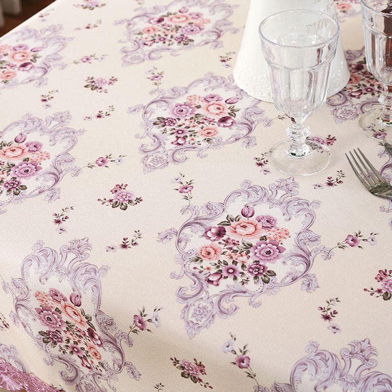 

Water Soluble Edge European Table Cloth Fabric Craft Coffee Table Cloth Cover Towel Lace Tablecloth Rectangular Modern Artsy Tablecloth Princess Garden-Purple 60 * 60cm