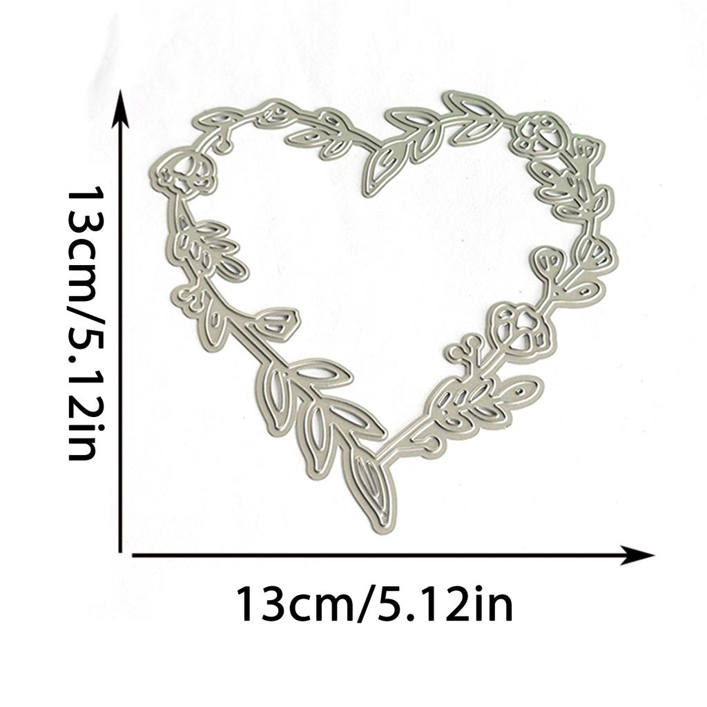 Leaf Wreath Cutting Dies for Card Making Scrapbooking Carbon Steel Die Cut Templates Decorative Embossing Paper Die