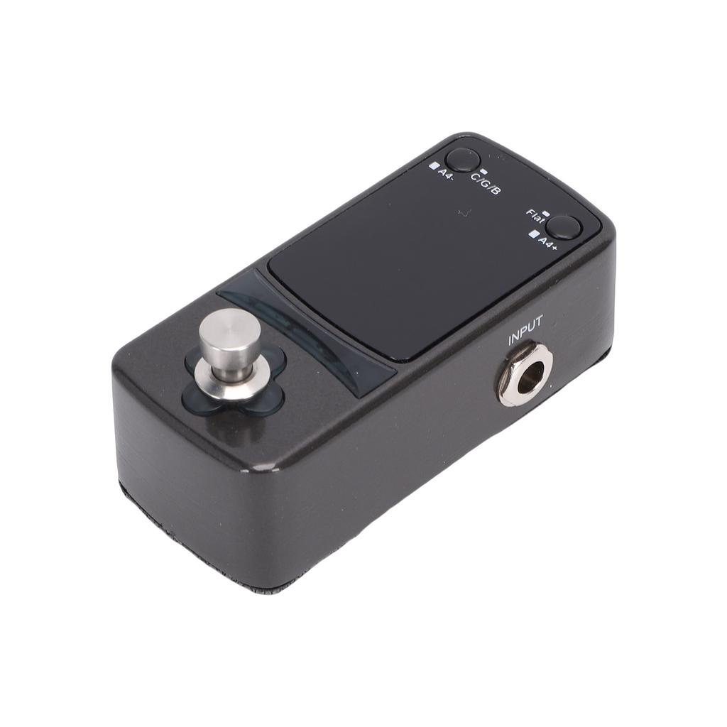 Gitarrenpedal Tuner Mini Effektpedal True Bypass Hohe Impedanz Displaybildschirm 3 Stimmmodi Zinklegierung Tuner für