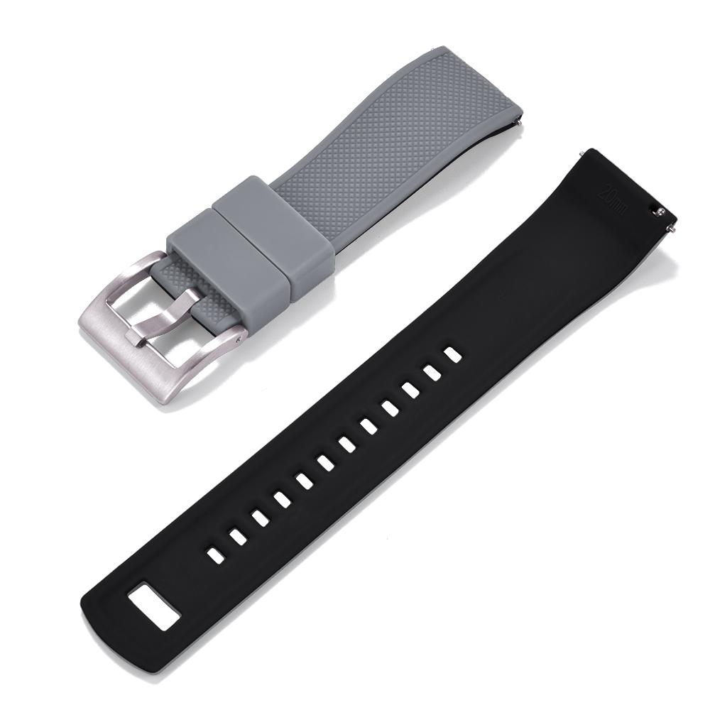 STAPELP Premium Silicone Watch Band Quick Release Rubber 20mm Watch Strap Silicone Watch Strap Watch Replacement Watchband