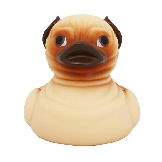 Pug Rubber Duck Bath Toy Duck Collectable Funny Dog Duck Kids Bath Accessory for Home Bathtub Pool Baby Shower Cruising Vacation Gift