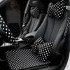1PC High Quality Polka Dot Bowknot Car Neck Pillow Soft Cotton Auto Headrest Seat Support Holder Car Interior Accessories
