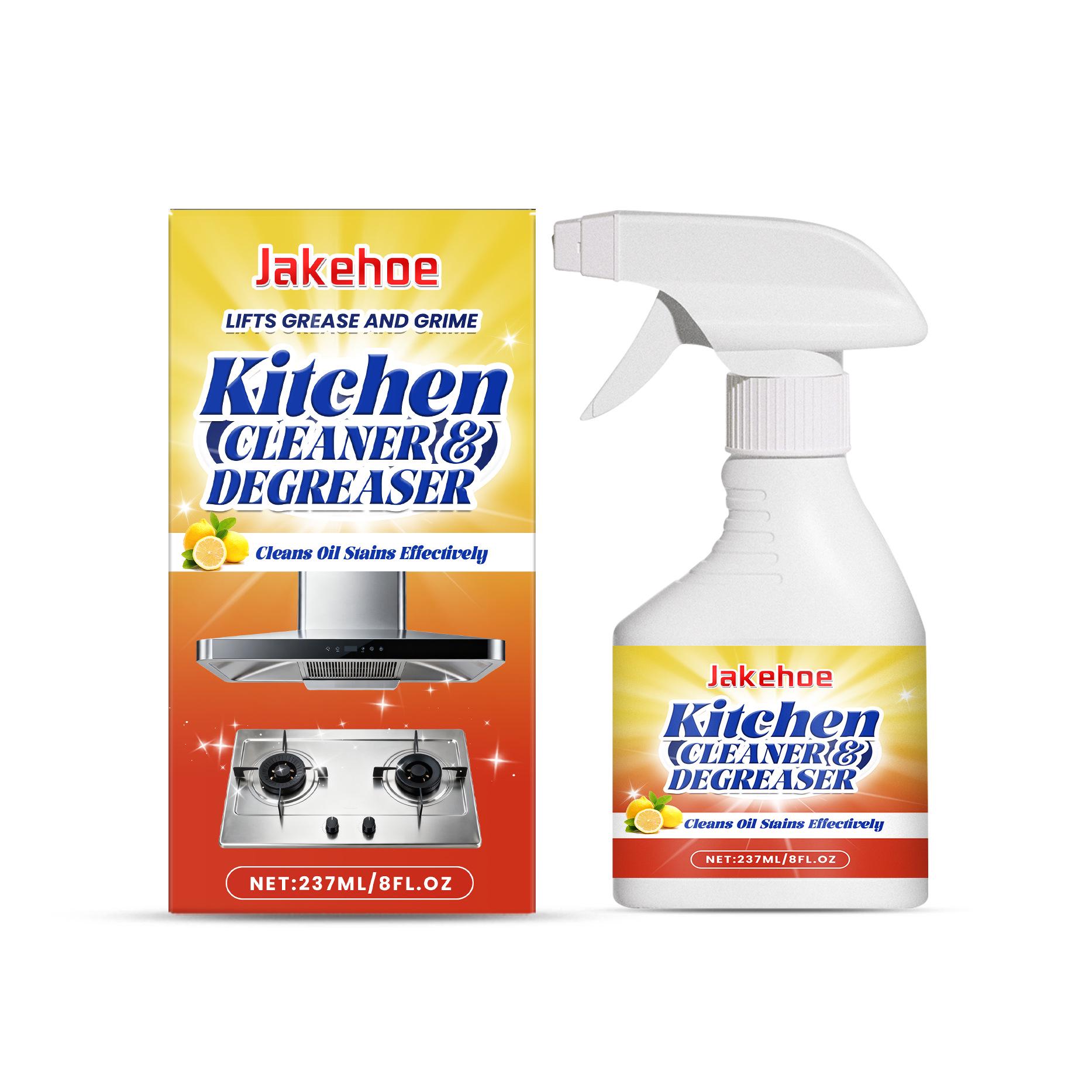 JAKEHOE Kitchen Degreasing Foam Spray - Oil Stain Remover for Range Hoods & Stovetops