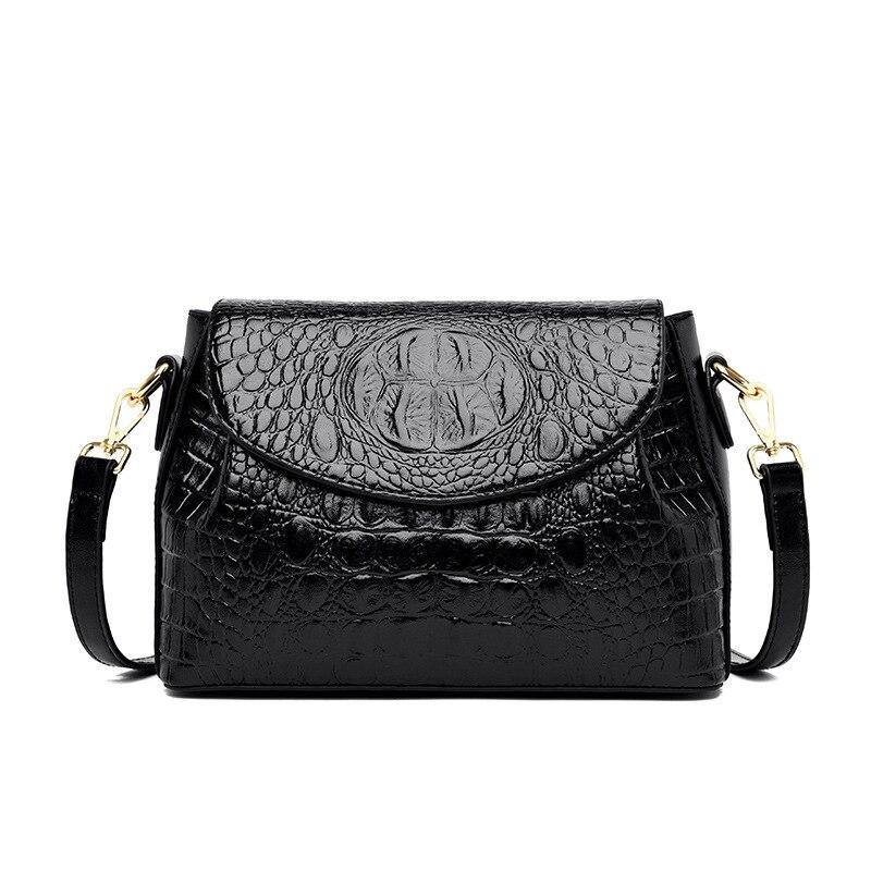 Johnature Mode Designer Tasche Einfache Alligator Frauen Leder Schulter Taschen Freizeit Große Kapazität Dame Umhängetasche