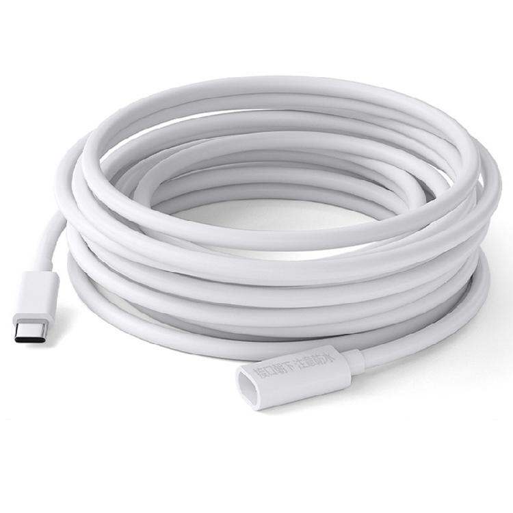 Type C Male to Female Charging Cable Power Extension Wire Ideal for Solar Powered Cameras and Camping Gear Connection