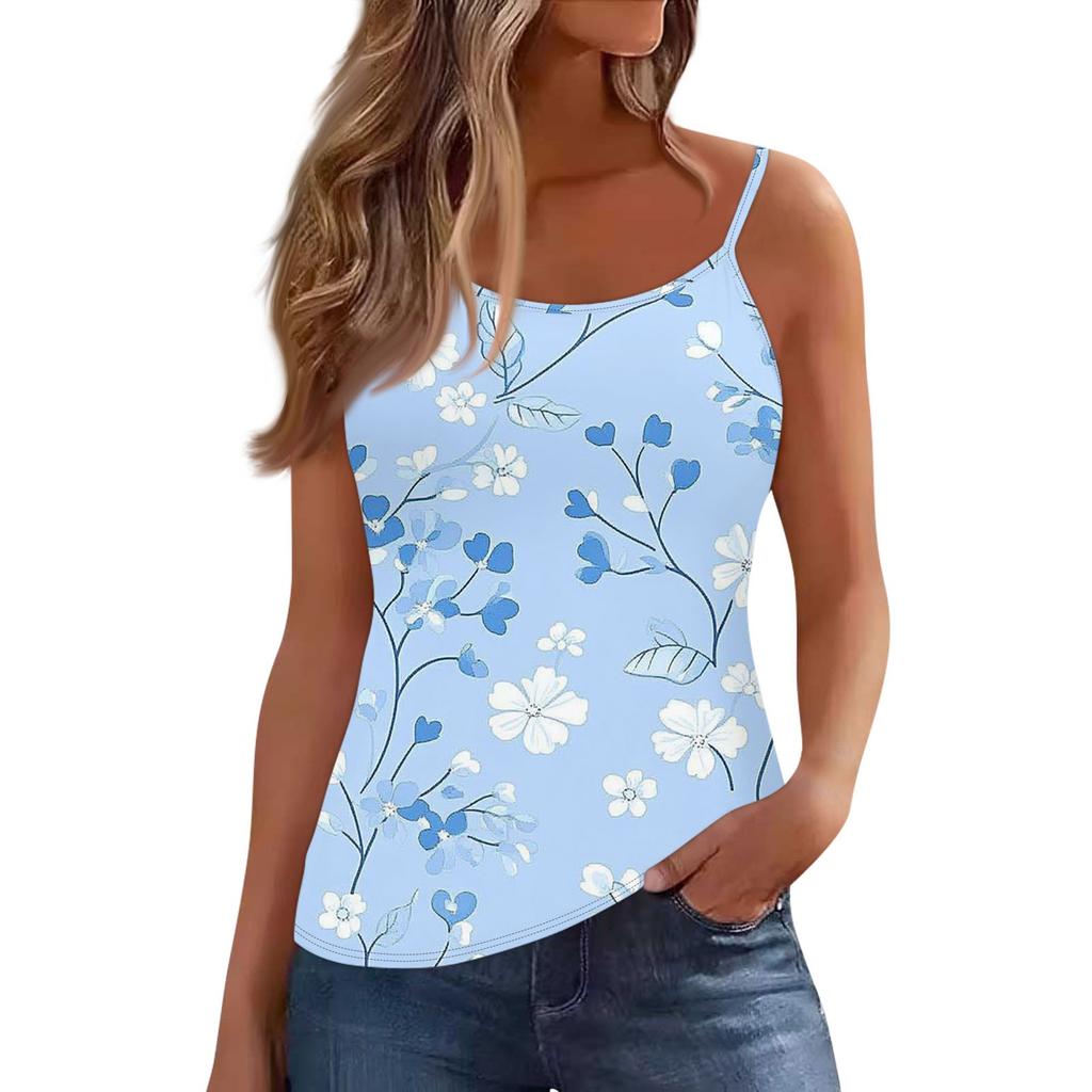 Women's Low-necked Sleeveless Vest U-neck T-shirt Suspenders