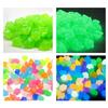 300pcs Mini Luminous Stones 14mm Glowing in Dark Garden Pebbles Ornament for Aquarium Colorful Artificial Stone Ornament