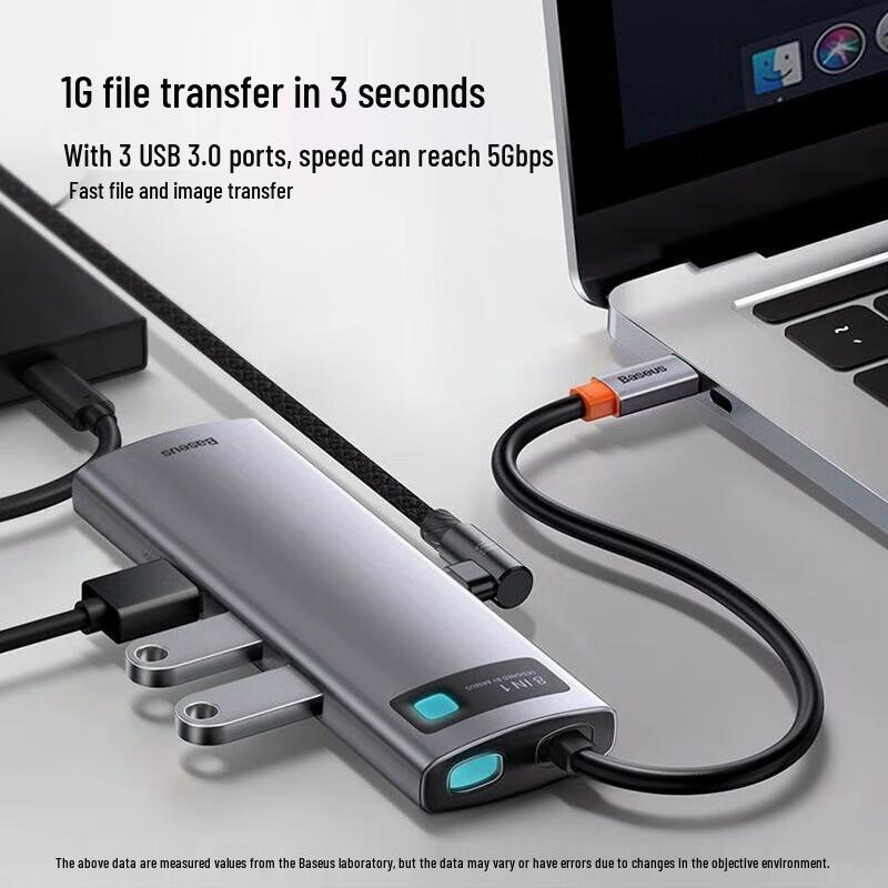 Baseus Type-C 8-in-1 Multi-Port Hub