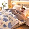 Warm Winter Lambswool & Fleece Quilt - Thick, Cozy Single Size for All Seasons