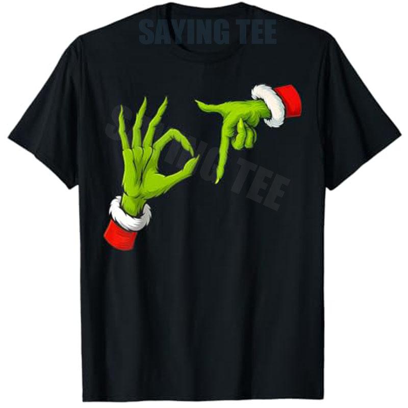 Funny Six Seven 67 Meme 6 7 Christmas Elf Hand Boys Kids TShirt Xmas Pajama Holiday Clothes Novelty Gift Y2k Graphic Saying Tee