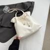 Simple large-capacity tote bag women's bag 25 new high-end bucket bag simple shoulder handbag